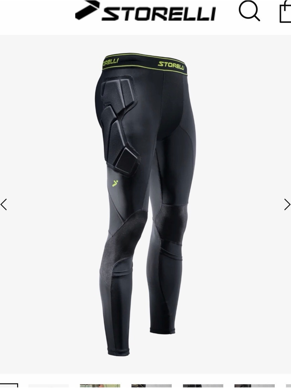 Storelli Kids Black Padded Rash Guard Swim Tights